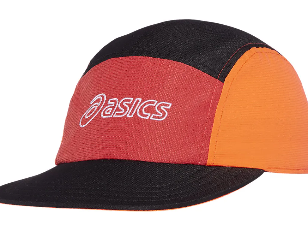asics__panel_cap_0.webp ASICS Hardlopen | Hoofddeksels> 5 PANEL CAP Sunrise Red/True Red/Perf Black