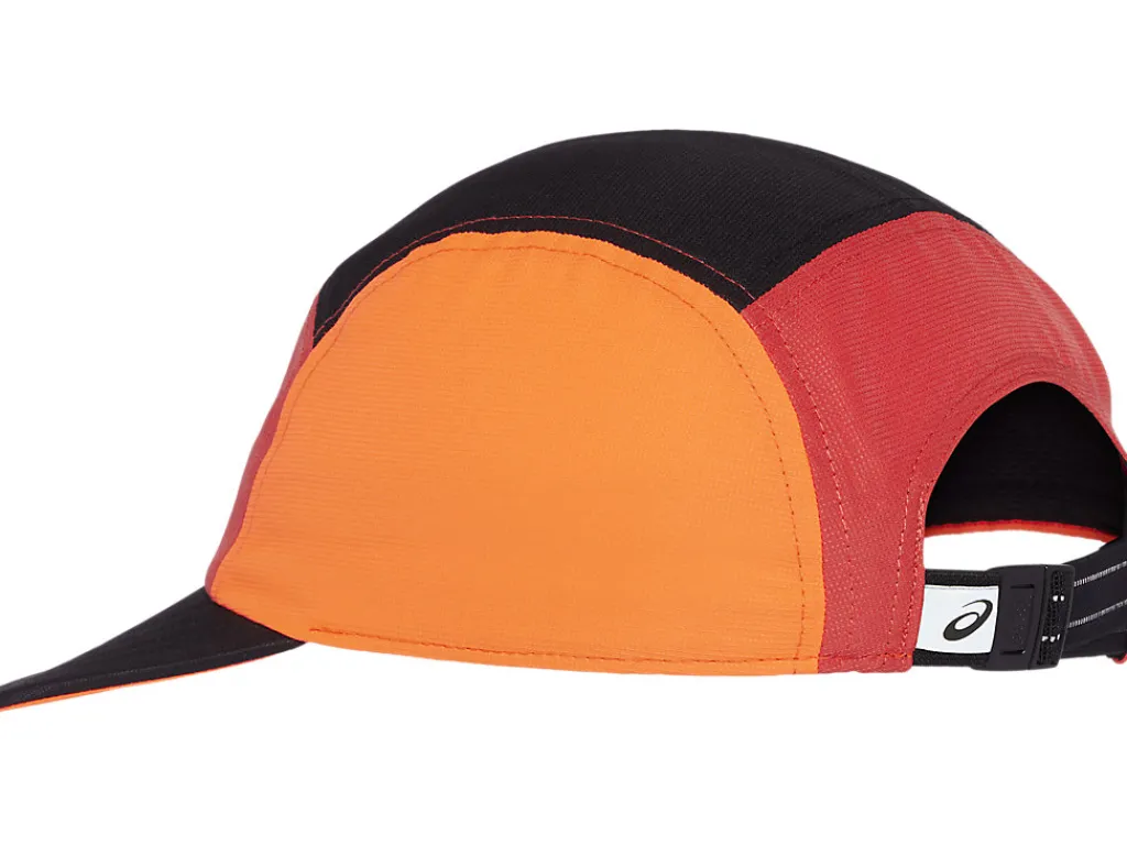 asics__panel_cap_1.webp ASICS Hardlopen | Hoofddeksels> 5 PANEL CAP Sunrise Red/True Red/Perf Black