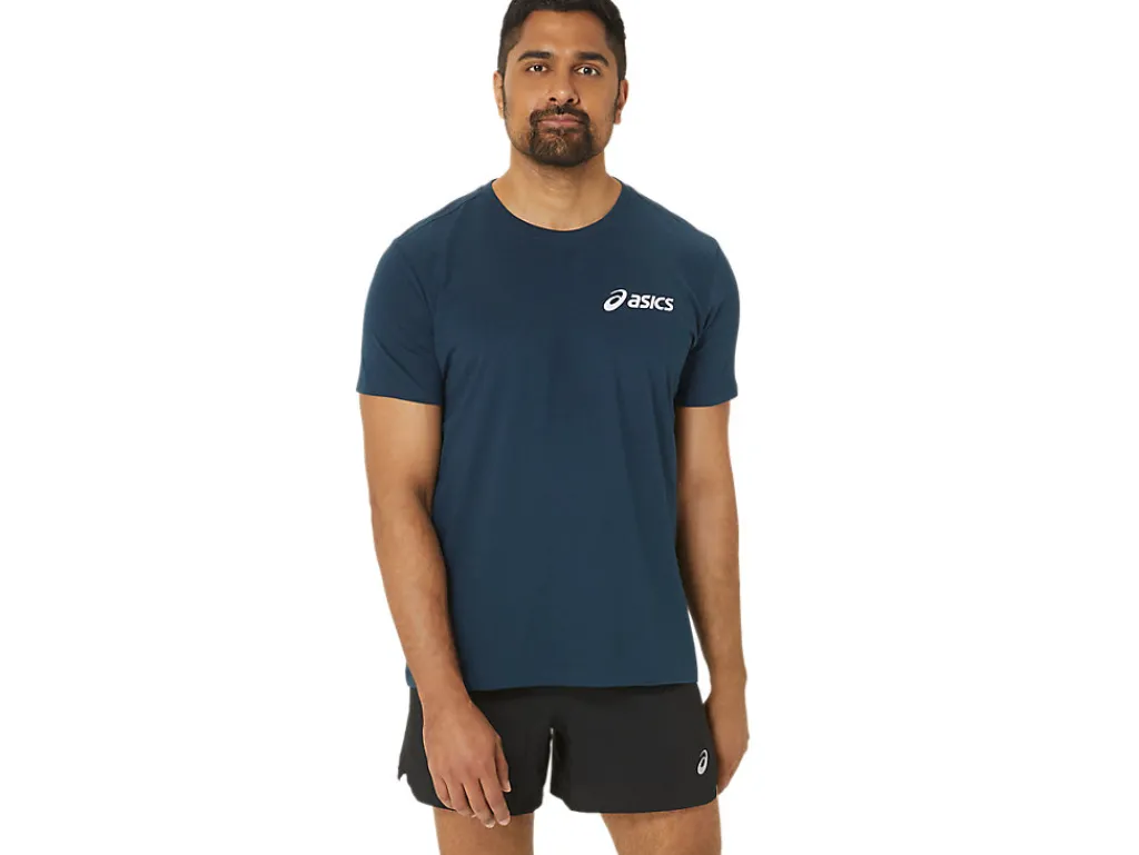 asics_chest_logo_ss_tee_0-1.webp ASICS Shirts met korte mouwen | Bovenkleding> CHEST LOGO SS TEE French Blue/Brilliant White