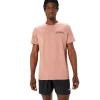 ASICS Shirts met korte mouwen | Bovenkleding> CHEST LOGO SS TEE Umeboshi/Antique Red