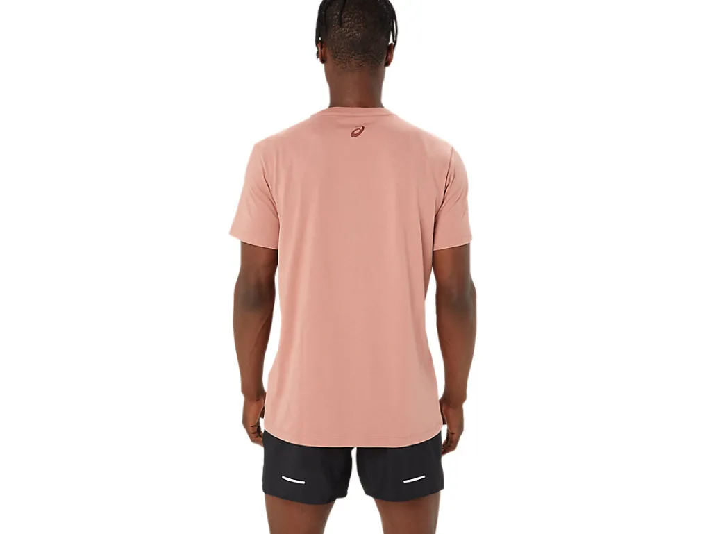 asics_chest_logo_ss_tee_1-2.webp ASICS Shirts met korte mouwen | Bovenkleding> CHEST LOGO SS TEE Umeboshi/Antique Red