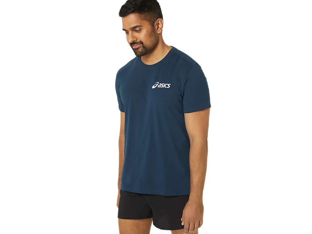 asics_chest_logo_ss_tee_2-1.webp ASICS Shirts met korte mouwen | Bovenkleding> CHEST LOGO SS TEE French Blue/Brilliant White
