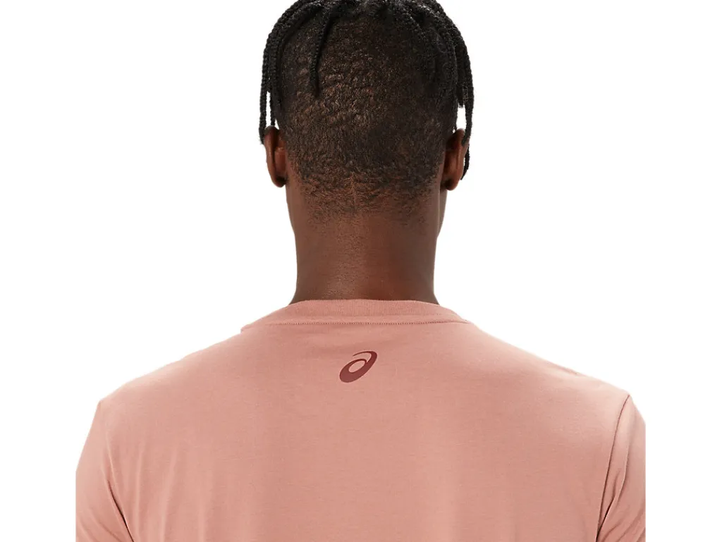 asics_chest_logo_ss_tee_3-2.webp ASICS Shirts met korte mouwen | Bovenkleding> CHEST LOGO SS TEE Umeboshi/Antique Red