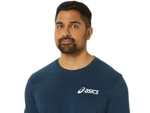 ASICS Shirts met korte mouwen | Bovenkleding> CHEST LOGO SS TEE French Blue/Brilliant White