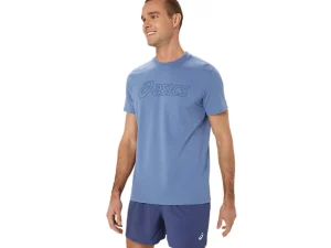 ASICS Shirts met korte mouwen | Bovenkleding> LOGO SS TEE Denim Blue/Thunder Blue