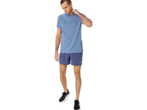 ASICS Shirts met korte mouwen | Bovenkleding> LOGO SS TEE Denim Blue/Thunder Blue