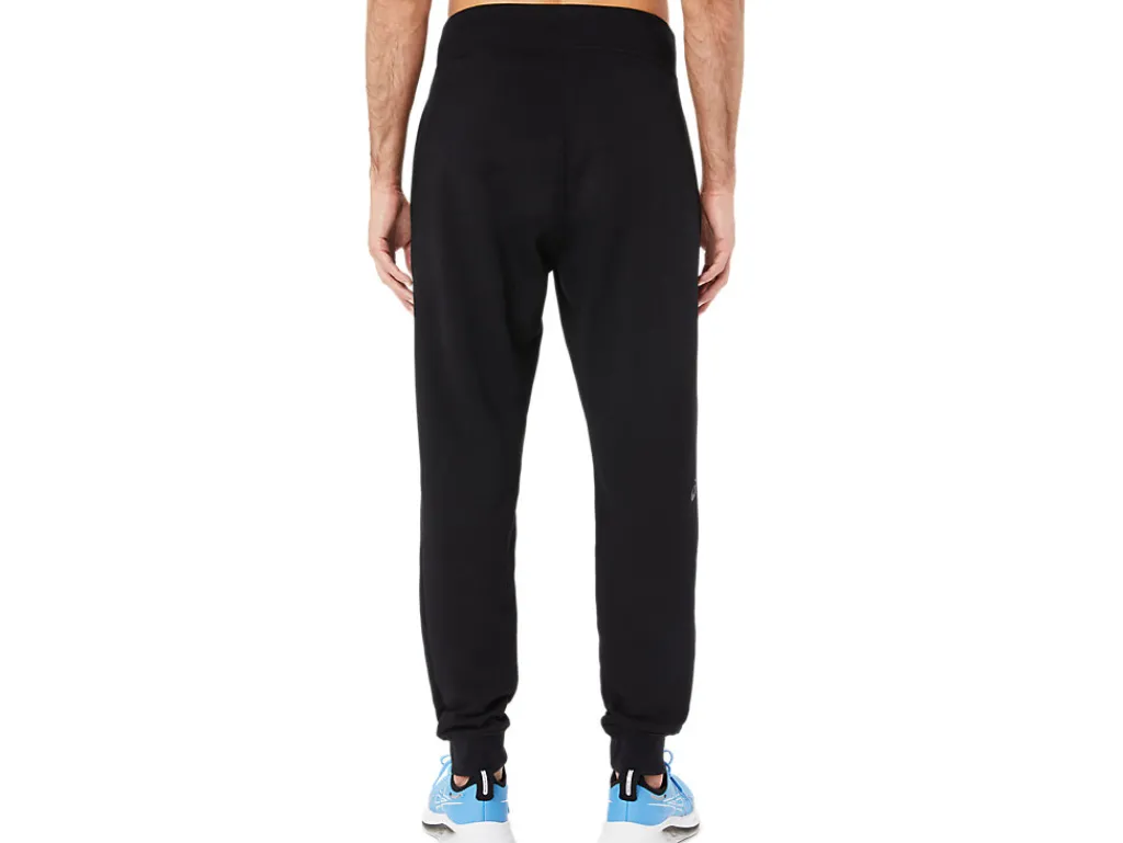 asics_logo_sweatpant_1.webp ASICS Broek | Broeken> LOGO SWEATPANT Performance Black/Graphite Grey