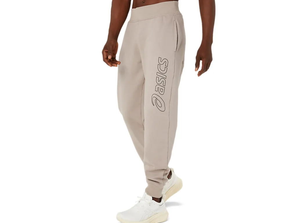 asics_logo_sweatpant_2-1.webp ASICS Broek | Broeken> LOGO SWEATPANT Moonrock/Graphite Grey