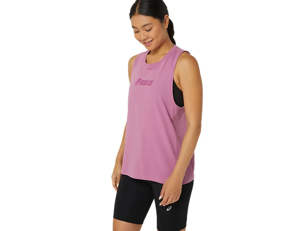 asics_logo_tank_2-1.webp ASICS Shirts met korte mouwen | Tanktops> LOGO TANK Soft Berry