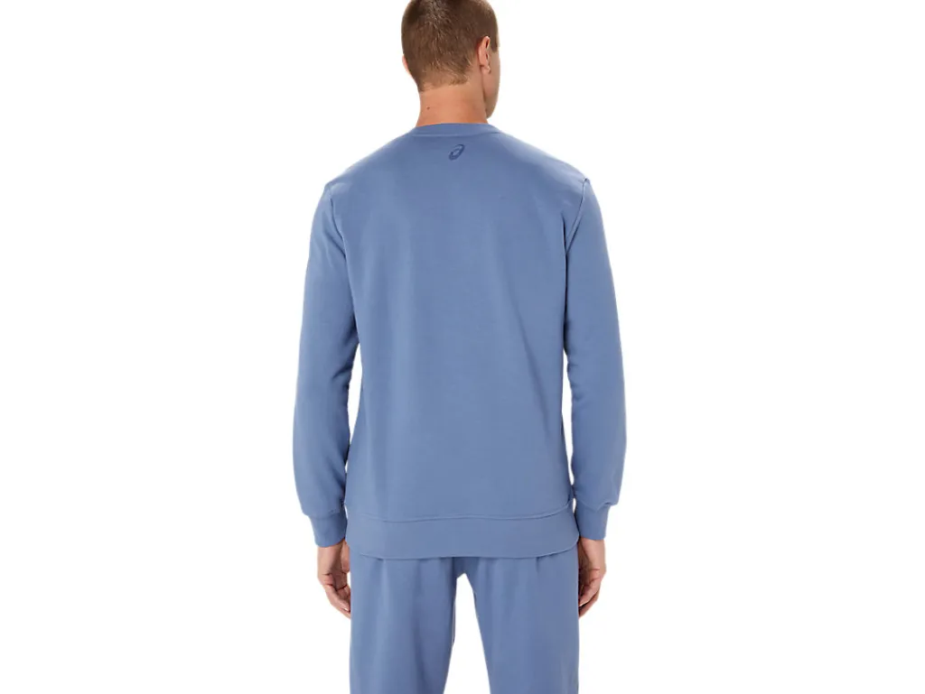 asics_sweatshirt_1-2.webp ASICS Hoodies en sweatshirts | Shirts met lange mouwen> SWEATSHIRT Denim Blue/Thunder Blue