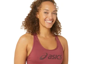 ASICS Kleding | Hardlopen>CORE LOGO BRA Brisket Red/Port Royal