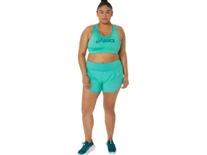 ASICS Kleding | Hardlopen>CORE LOGO BRA Aurora Green/Rich Teal