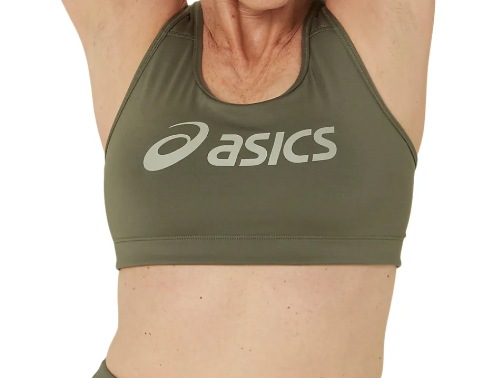 core_asics_logo_bra_5-4.webp ASICS Kleding | Hardlopen>CORE LOGO BRA Mantle Green/Olive Grey