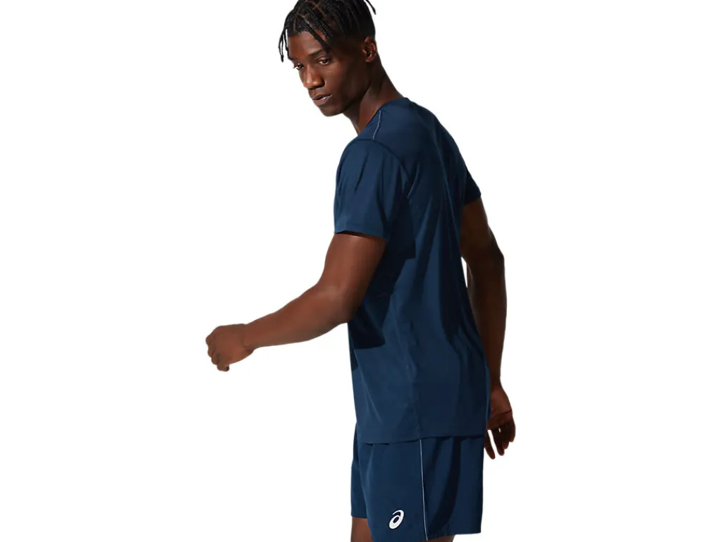 core_asics_top_2.webp ASICS Kleding | Hardlopen>CORE TOP French Blue/Brilliant White