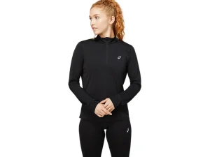 ASICS Kleding | Hardlopen>CORE LS 1/2 ZIP TOP Performance Black