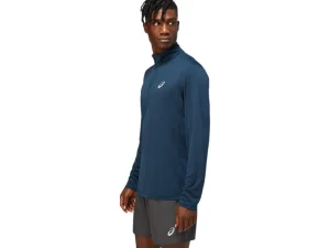 ASICS Kleding | Hardlopen>CORE LS 1/2 ZIP TOP French Blue
