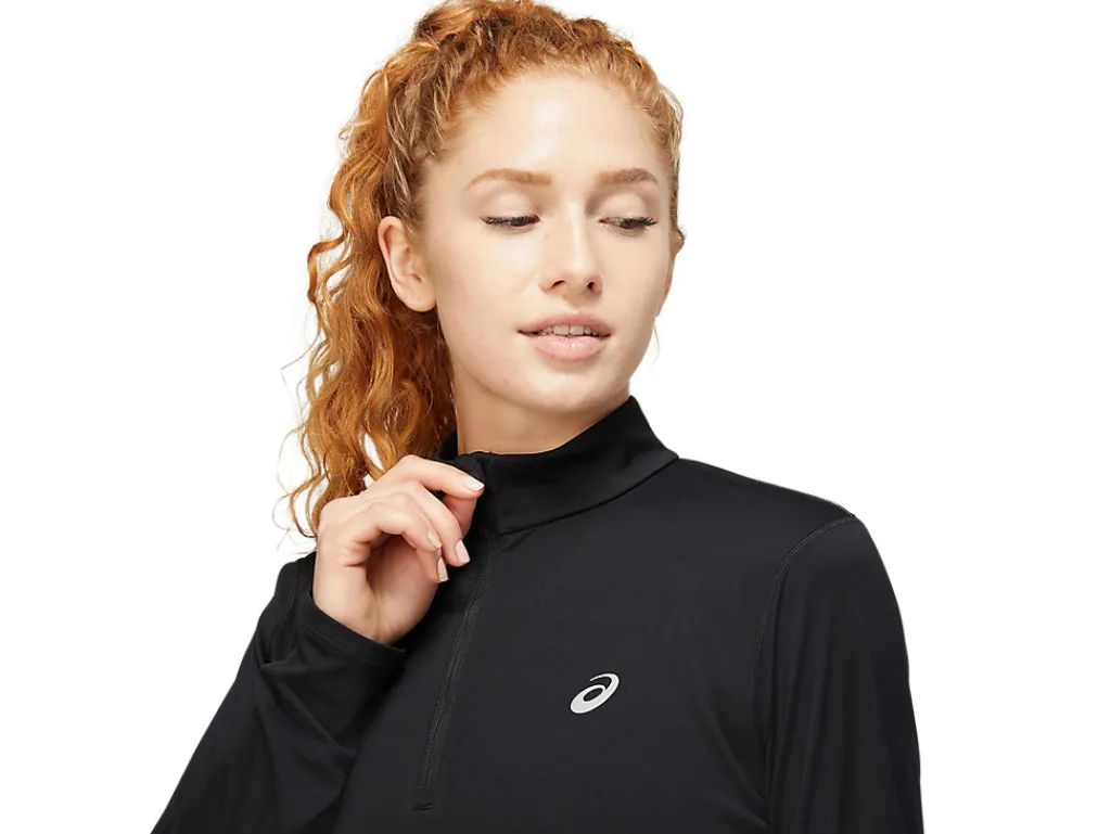 core_ls__zip_top_3.webp ASICS Kleding | Hardlopen>CORE LS 1/2 ZIP TOP Performance Black