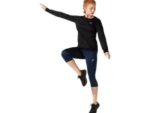 ASICS Kleding | Hardlopen>CORE LS TOP Performance Black