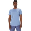 ASICS Kleding | Hardlopen>CORE SS TOP Denim Blue