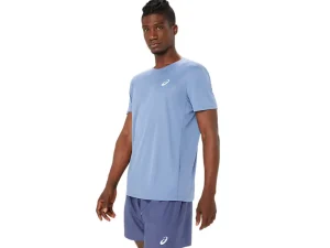 ASICS Kleding | Hardlopen>CORE SS TOP Denim Blue
