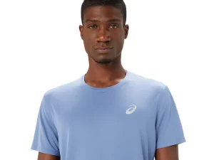 ASICS Kleding | Hardlopen>CORE SS TOP Denim Blue