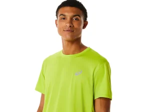 ASICS Kleding | Hardlopen>CORE SS TOP Lime Zest
