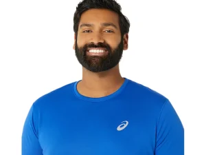 ASICS Kleding | Hardlopen>CORE SS TOP Asics Blue