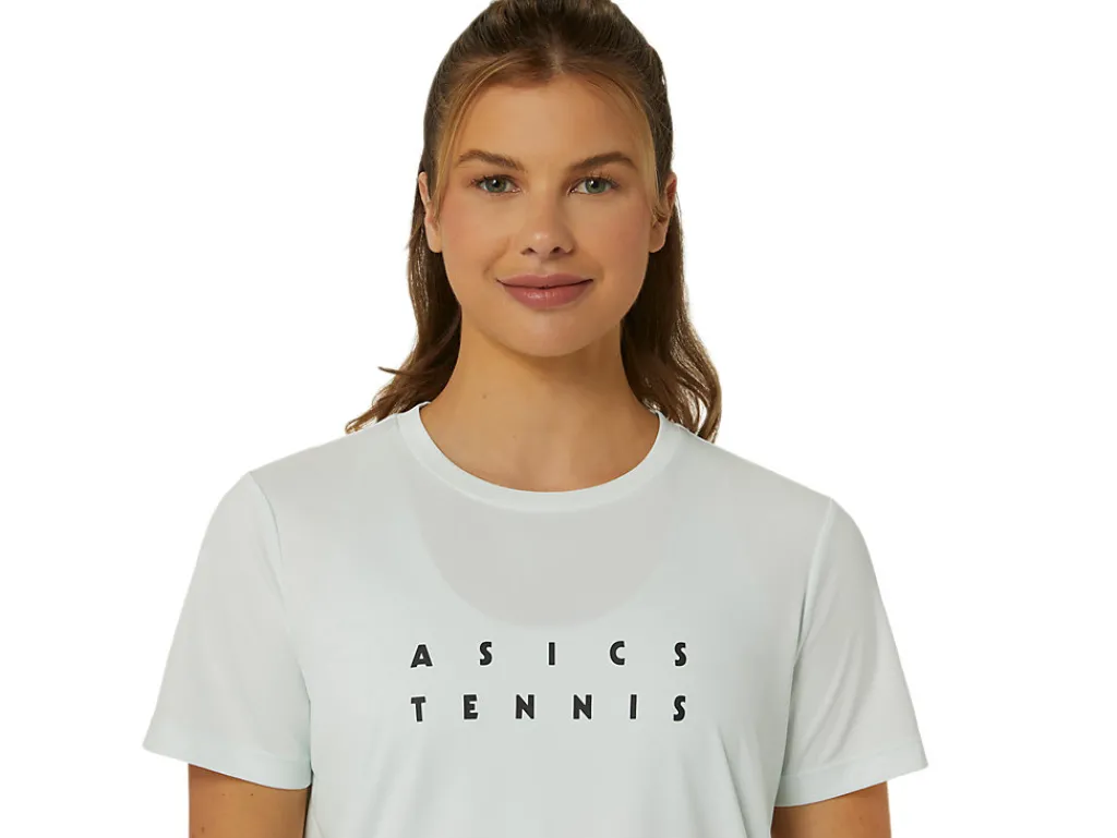 court_graphic_tee_3.webp ASICS Kleding | Shirts met korte mouwen>COURT GRAPHIC TEE Pale Mint