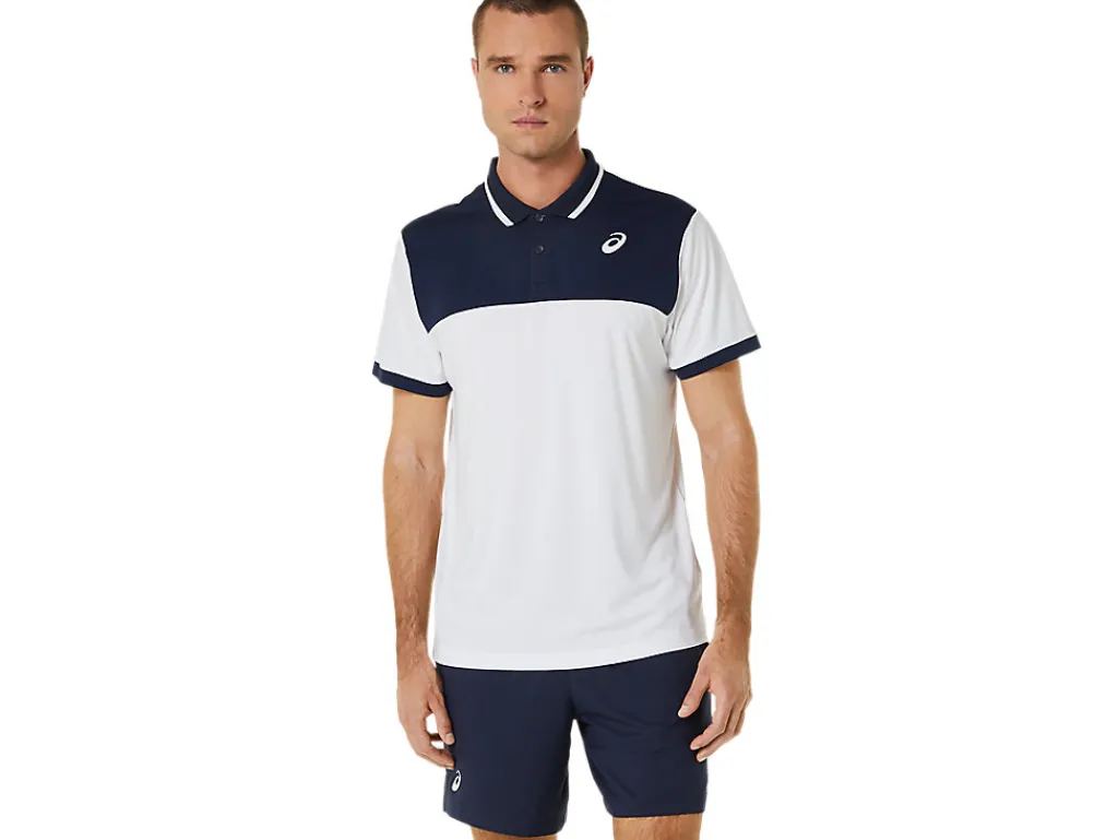 court_polo_shirt_0-2.webp ASICS Kleding | Tennis>COURT POLO SHIRT Brilliant White/Midnight