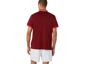 ASICS Kleding | Tennis>COURT POLO SHIRT Beet Juice/Classic Red