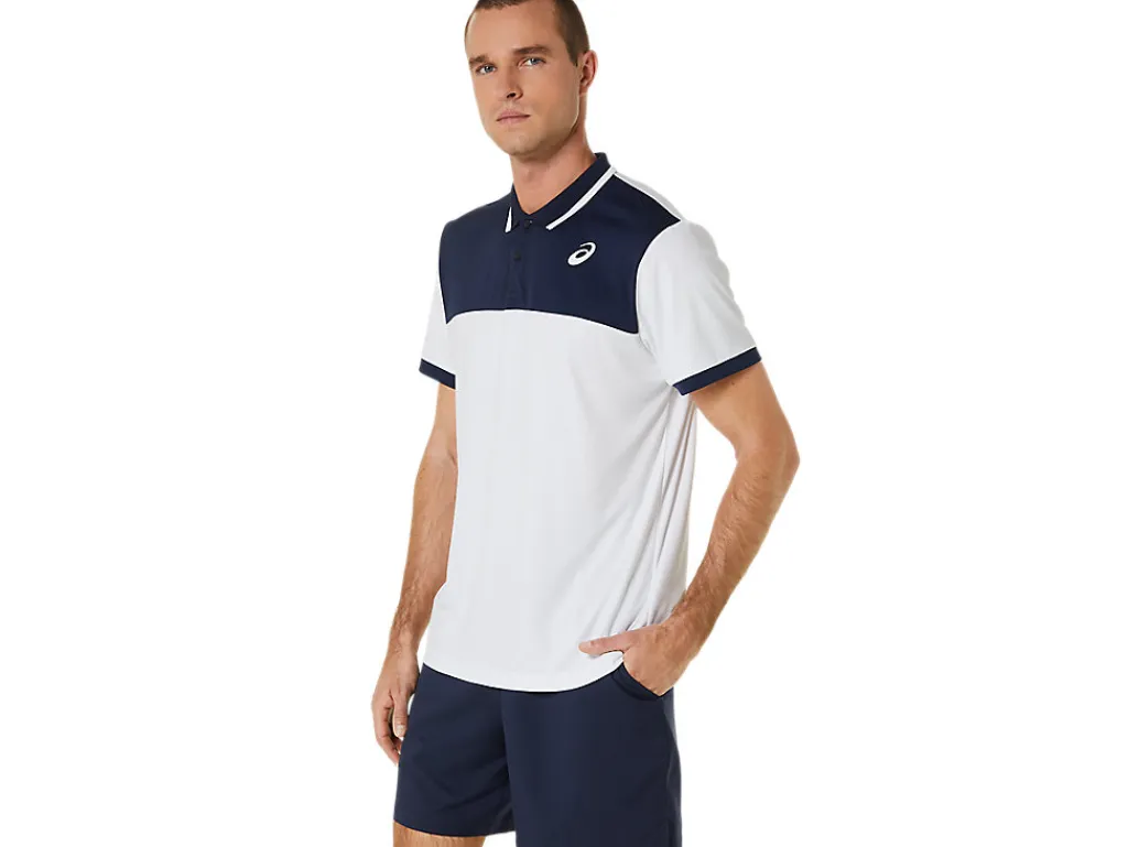 court_polo_shirt_2-2.webp ASICS Kleding | Tennis>COURT POLO SHIRT Brilliant White/Midnight
