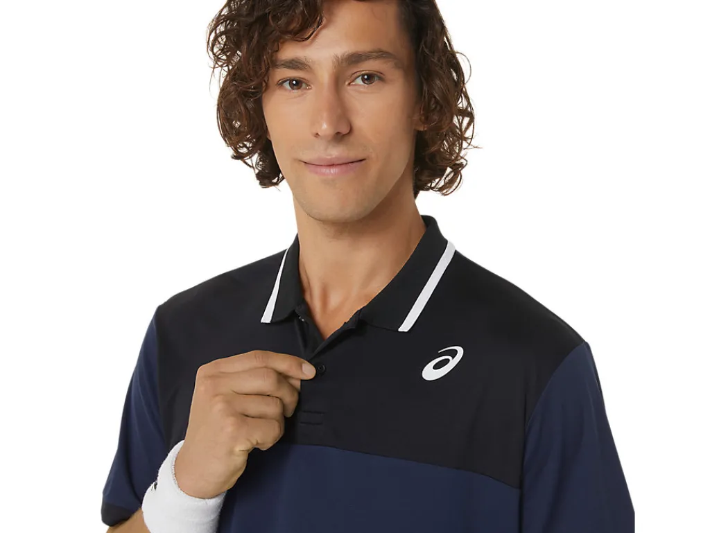 court_polo_shirt_3.webp ASICS Kleding | Tennis>COURT POLO SHIRT Midnight/Performance Black