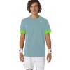 ASICS Kleding | Tennis>COURT SS TOP Teal Tint/Electric Lime