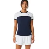 ASICS Kleding | Tennis>COURT SS TOP Midnight/Brilliant White