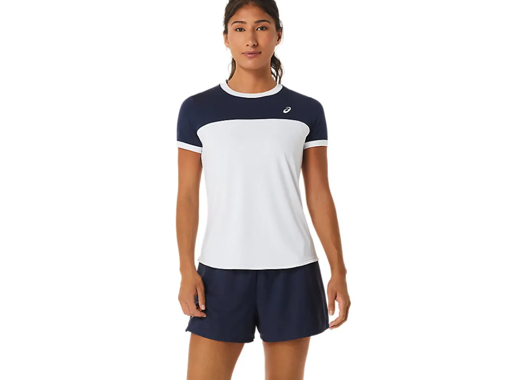court_ss_top_0-7.webp ASICS Kleding | Tennis>COURT SS TOP Brilliant White/Midnight
