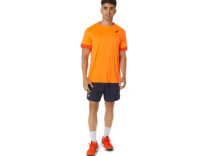 ASICS Kleding | Shirts met korte mouwen>COURT SS TOP Shocking Orange/Koi