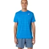 ASICS Kleding | Tennis>COURT STRIPE SS TOP Directoire Blue