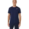 ASICS Kleding | Tennis>COURT STRIPE SS TOP Midnight