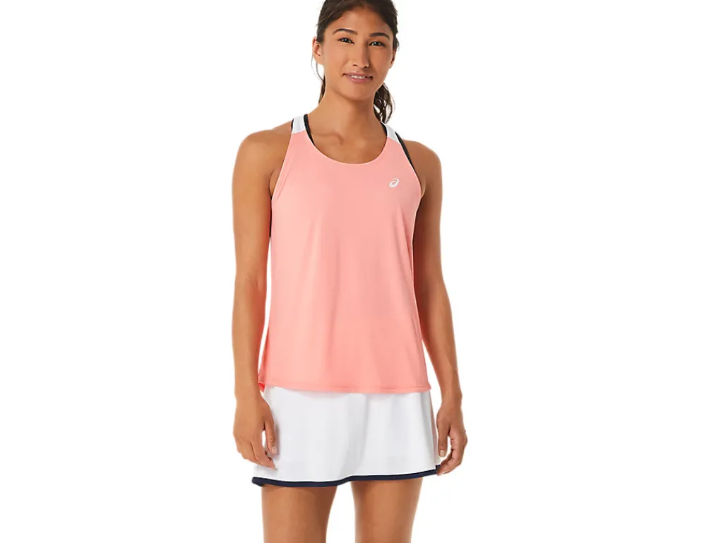 court_tank_0-2.webp ASICS Kleding | Tennis>COURT TANK Guava/Brilliant White