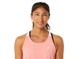 ASICS Kleding | Tennis>COURT TANK Guava/Brilliant White
