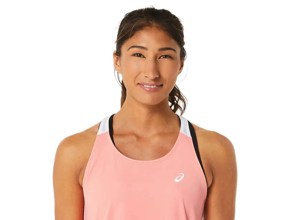 court_tank_3-2.webp ASICS Kleding | Tennis>COURT TANK Guava/Brilliant White