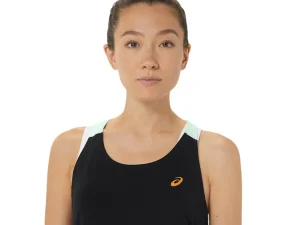 ASICS Kleding | Shirts met korte mouwen>COURT TANK Performance Black/Mint Tint