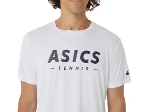 ASICS Kleding | Tennis>COURT TENNIS GRAPHIC TEE Brilliant White