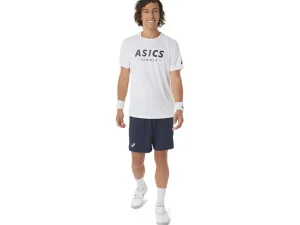 ASICS Kleding | Tennis>COURT TENNIS GRAPHIC TEE Brilliant White