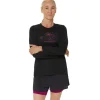 ASICS Kleding | Trail running>FUJITRAIL LOGO LS TOP Performance Black/Blackberry