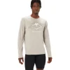ASICS Kleding | Trail running>FUJITRAIL LOGO LS TOP Moonrock/Mantle Green/Oatmeal
