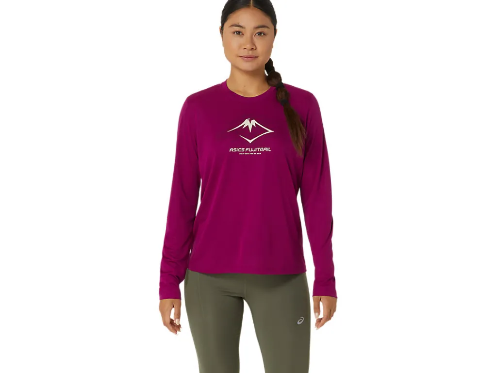 fujitrail_logo_ls_top_0-3.webp ASICS Kleding | Trail running>FUJITRAIL LOGO LS TOP Blackberry/Birch