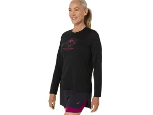 ASICS Kleding | Trail running>FUJITRAIL LOGO LS TOP Performance Black/Blackberry