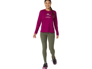 ASICS Kleding | Trail running>FUJITRAIL LOGO LS TOP Blackberry/Birch