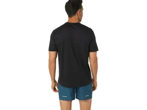 ASICS Kleding | Trail running>FUJITRAIL LOGO SS TOP Performance Black/Carbon/Fellow Yellow
